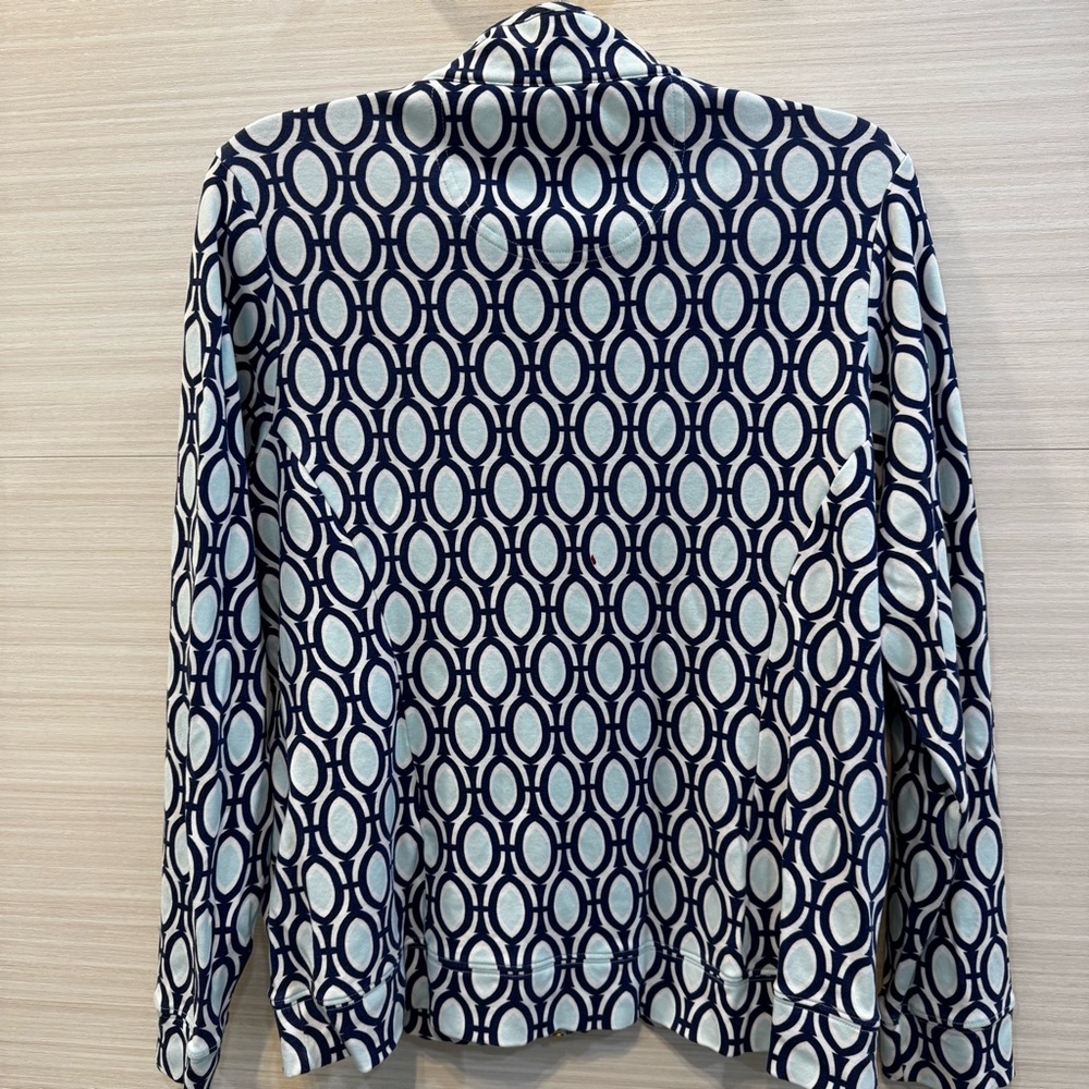 Masters by Magnolia Lane Collection Geometric Patterned Zip Front Cotton Jacket - Picture 5 of 8
